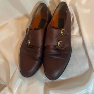 Forest Rainey Elegant Double Monk Strap Leather Oxfords